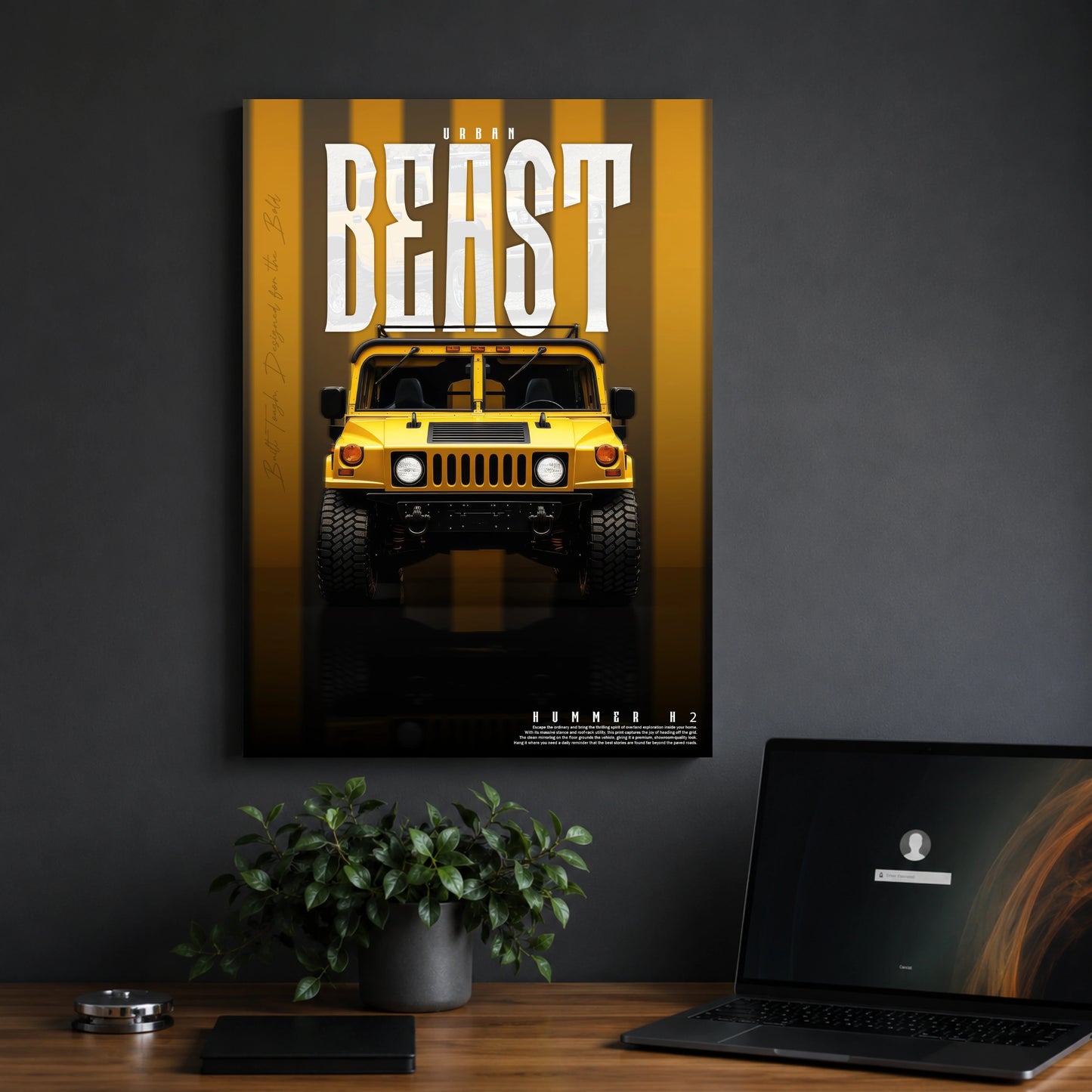 Hummer H2 | Urban Beast Car Poster