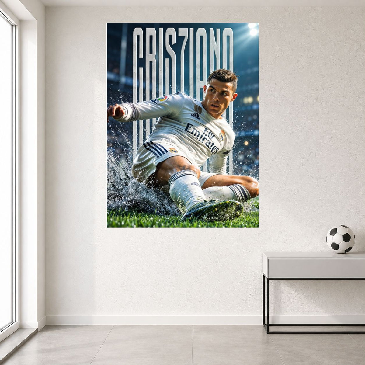 Cristiano Ronaldo Real Madrid Action | Football Wall Poster | 1 Poster