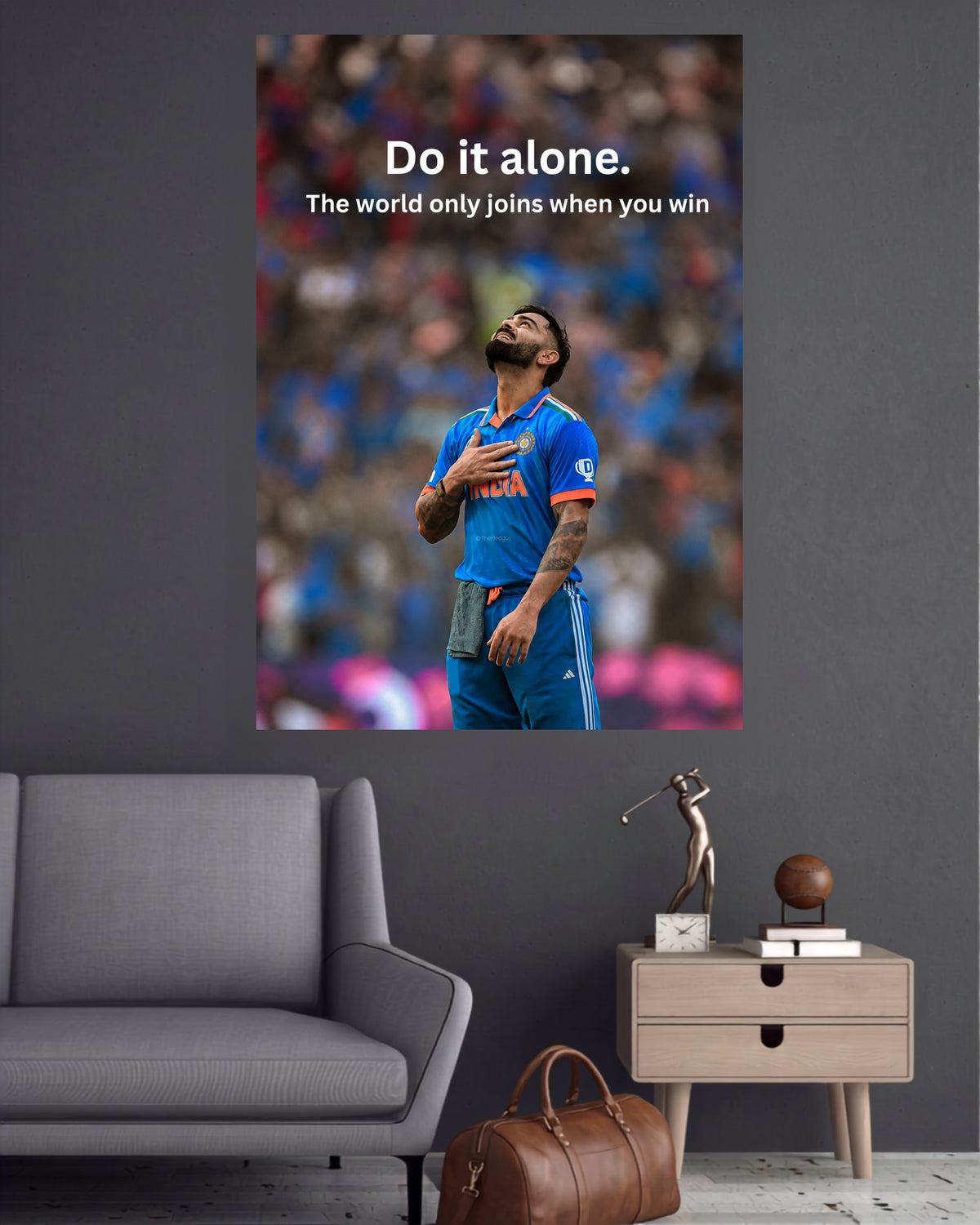 Virat Kohli | Motivational Cricket Wall Poster | 1 Poster