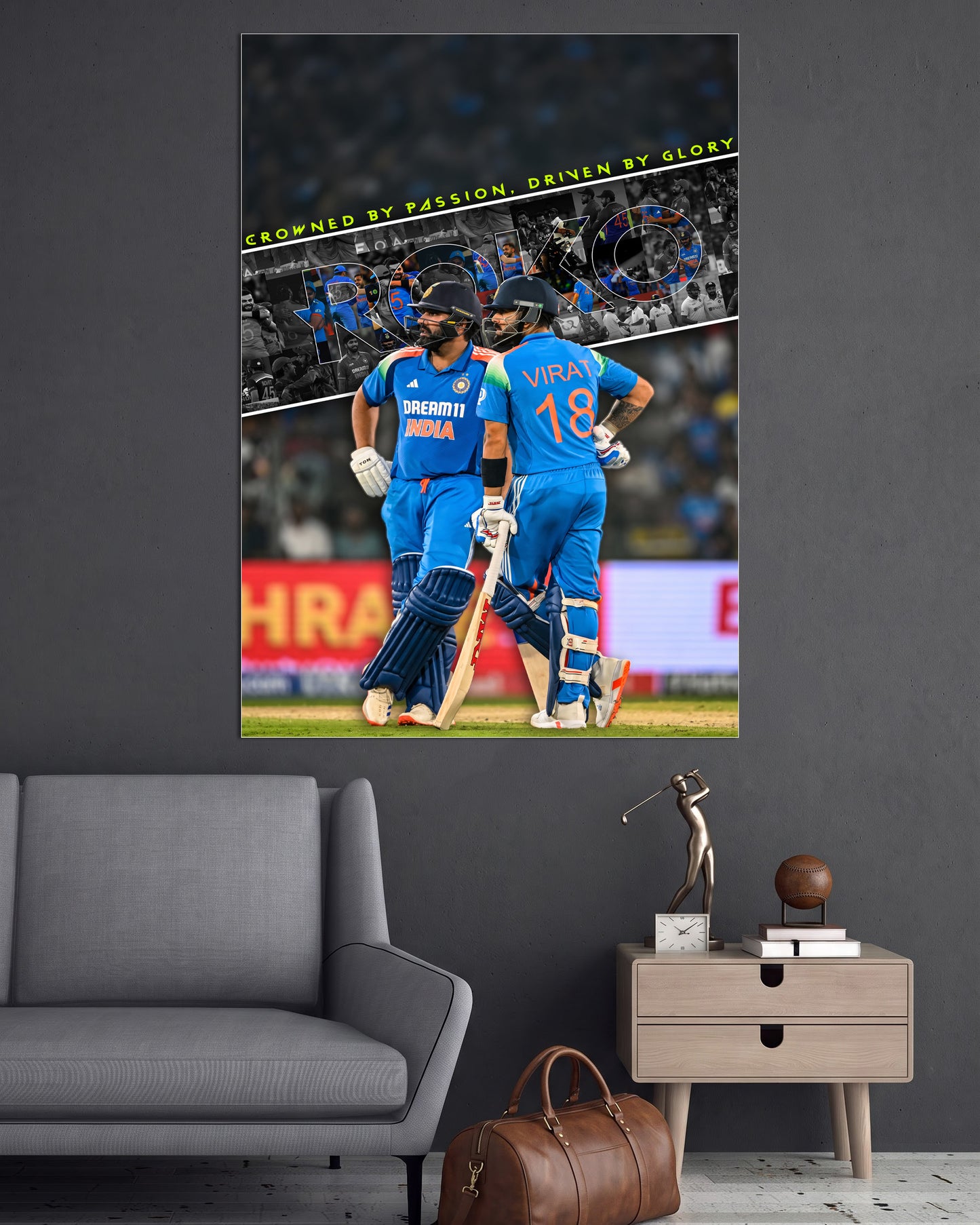 Rohit & Virat | Cricket Wall Poster | 1 Poster