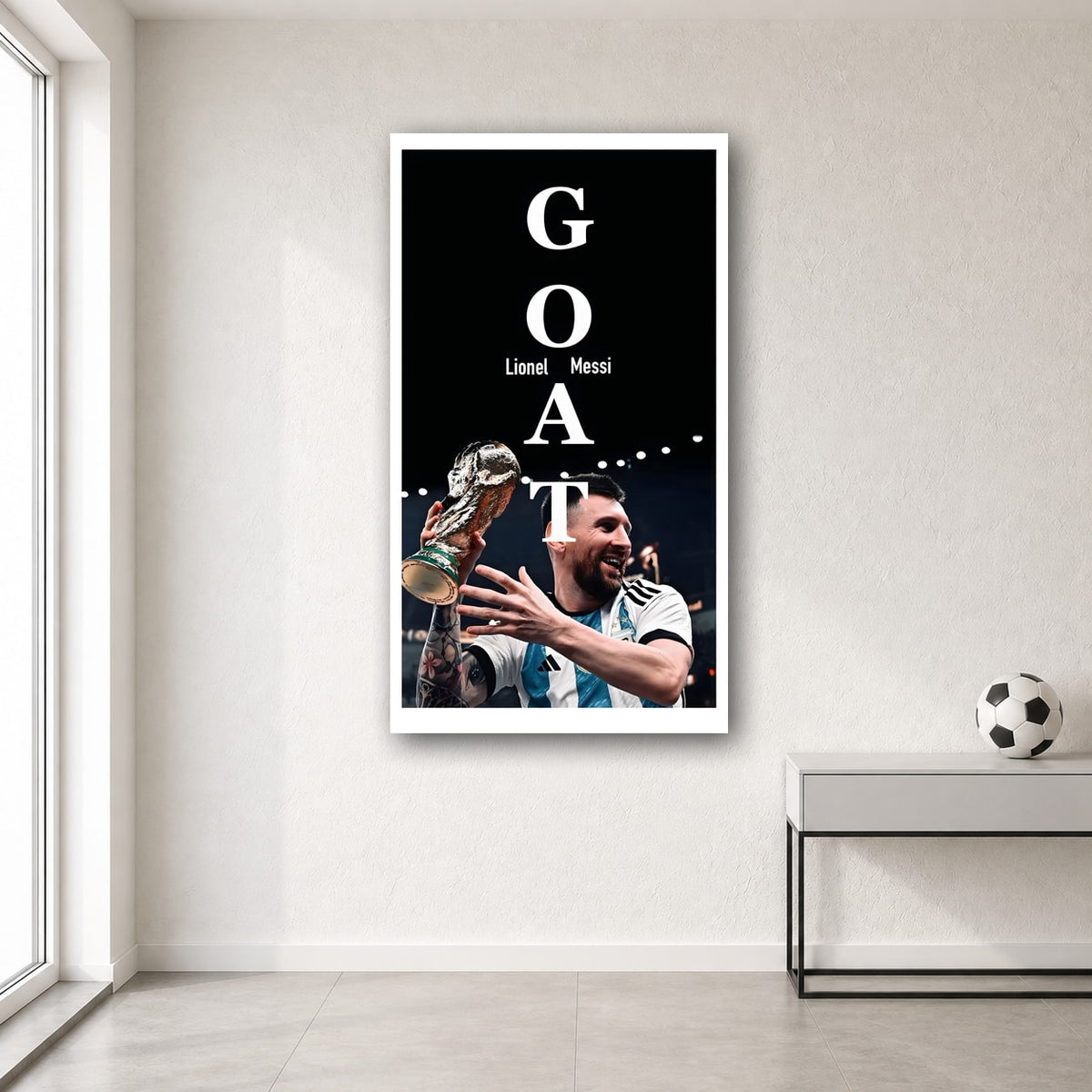 Messi wall poster design 20 – football wall art for room