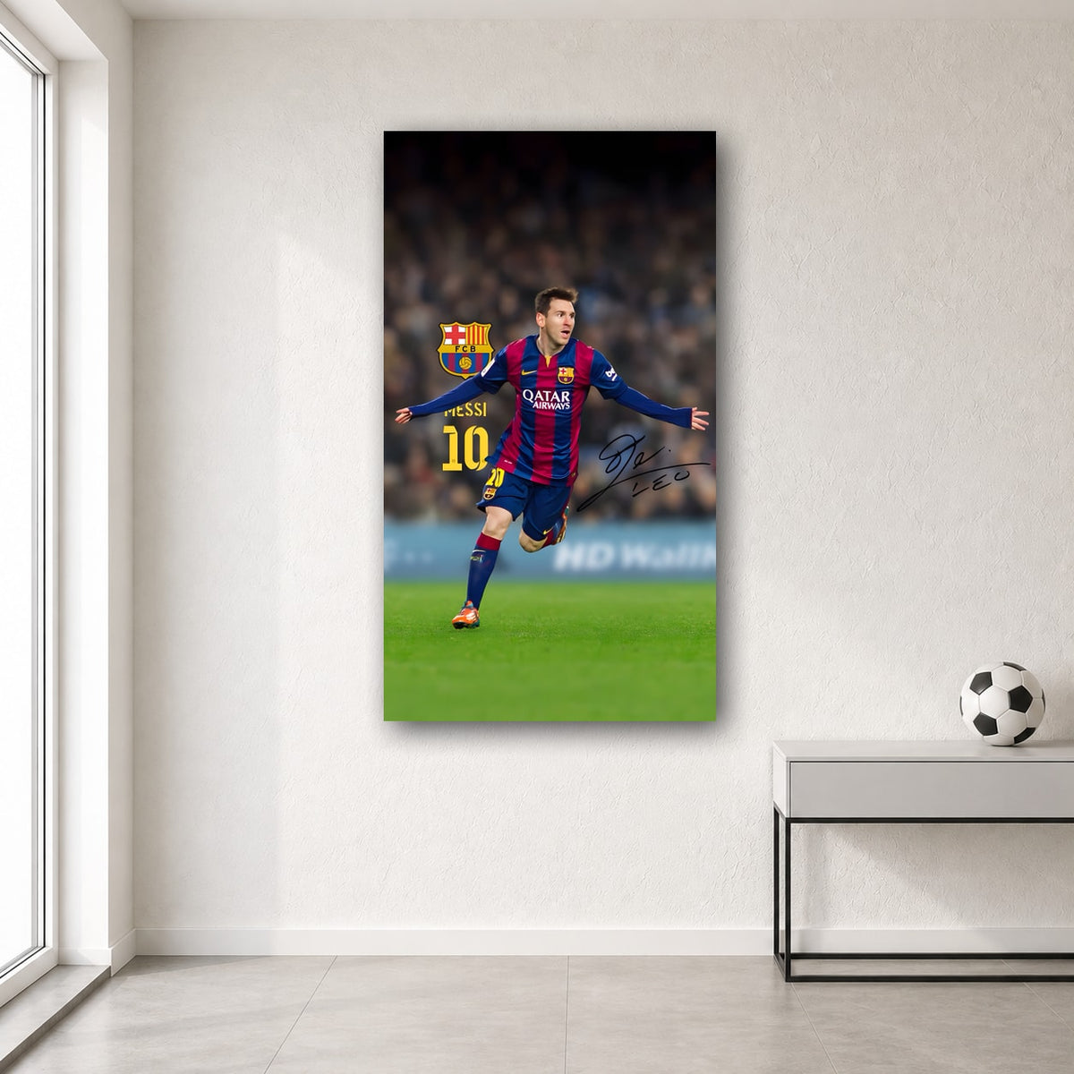 Messi wall poster design 4 – football wall art for room