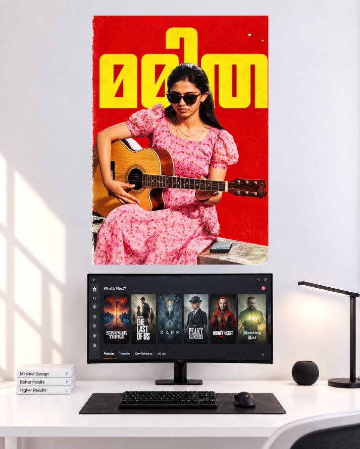 Mamitha Baiju Guitar Sunglasses Look wall poster
