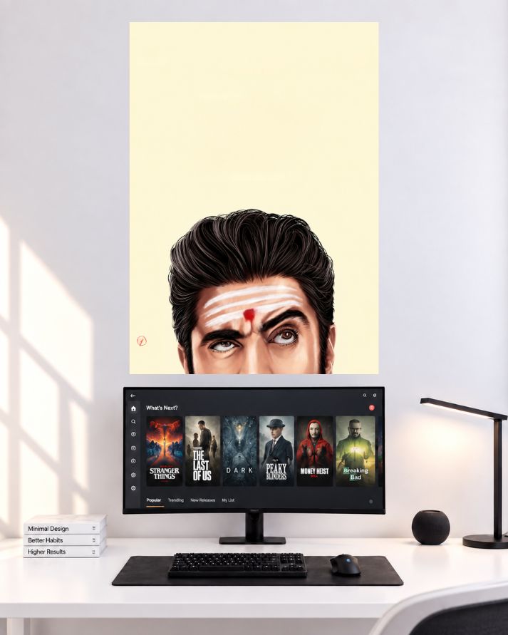 Nivin Pauly Minimal Forehead Art wall poster