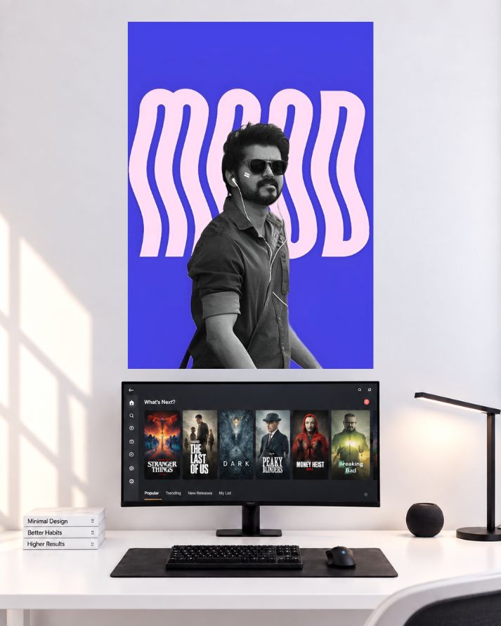 Thalapathy Vijay Sunglasses Mood Look wall poster