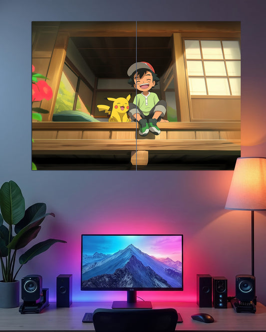 Ash & Pikachu | Pokémon Wall Poster | 2 Posters