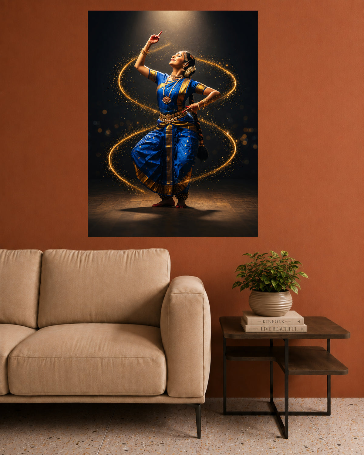 Bharatanatyam Dancer | Indian Classical Dance Wall Poster | 1 Poster