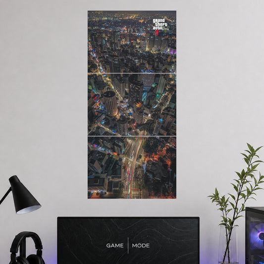 Grand Theft Auto V Night City | Gaming Wall Poster |  3 Posters