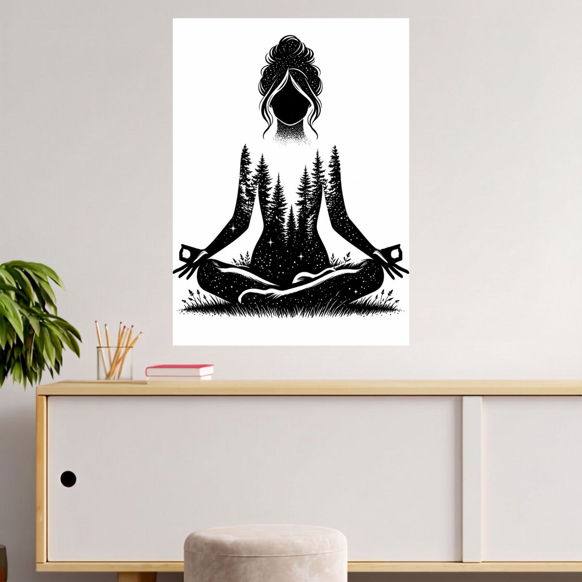 Forest Within Yoga | Nature Yoga Wall Poster | 1 Poster