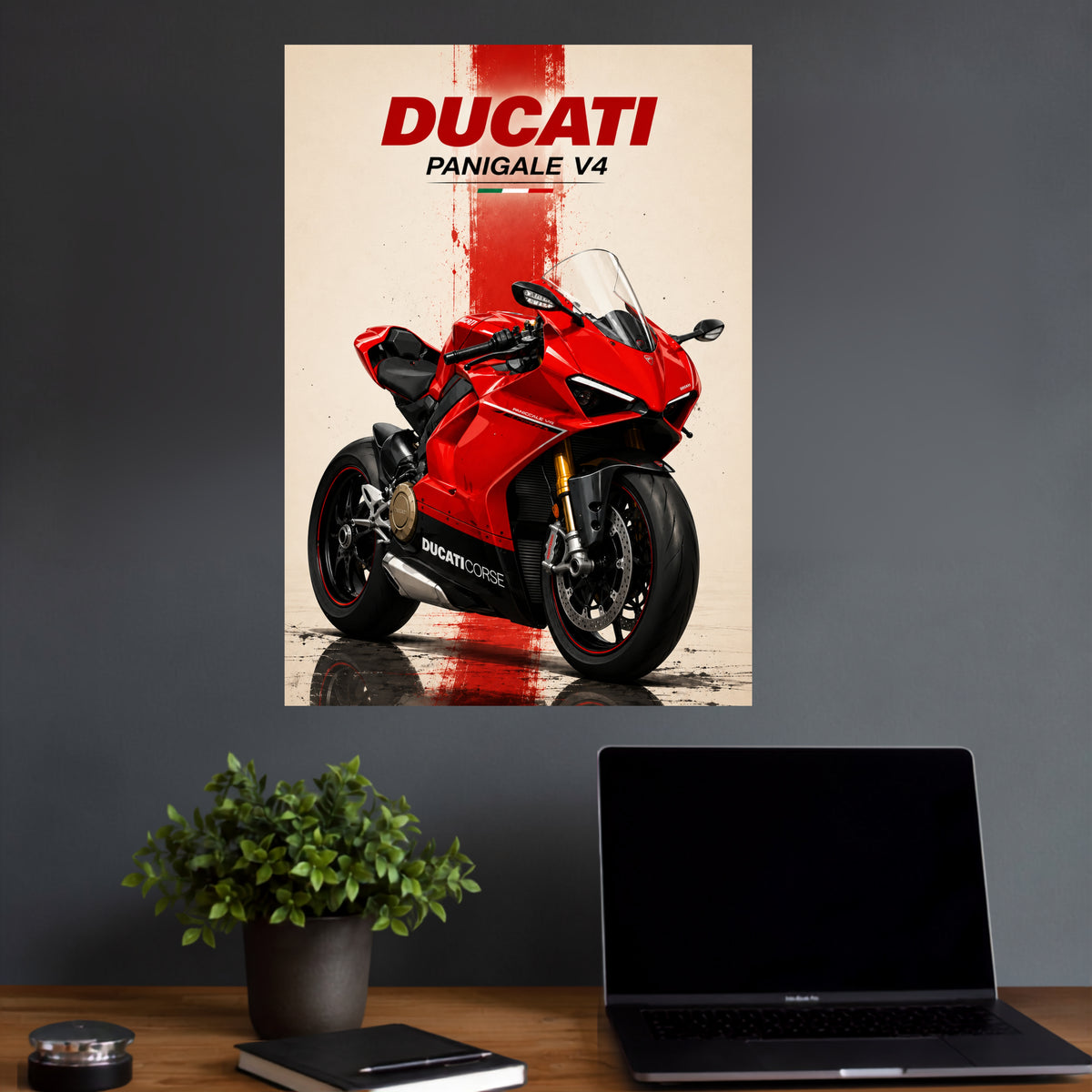 Ducati Panigale V4 | Sports Bike Wall Poster | 1 Poster