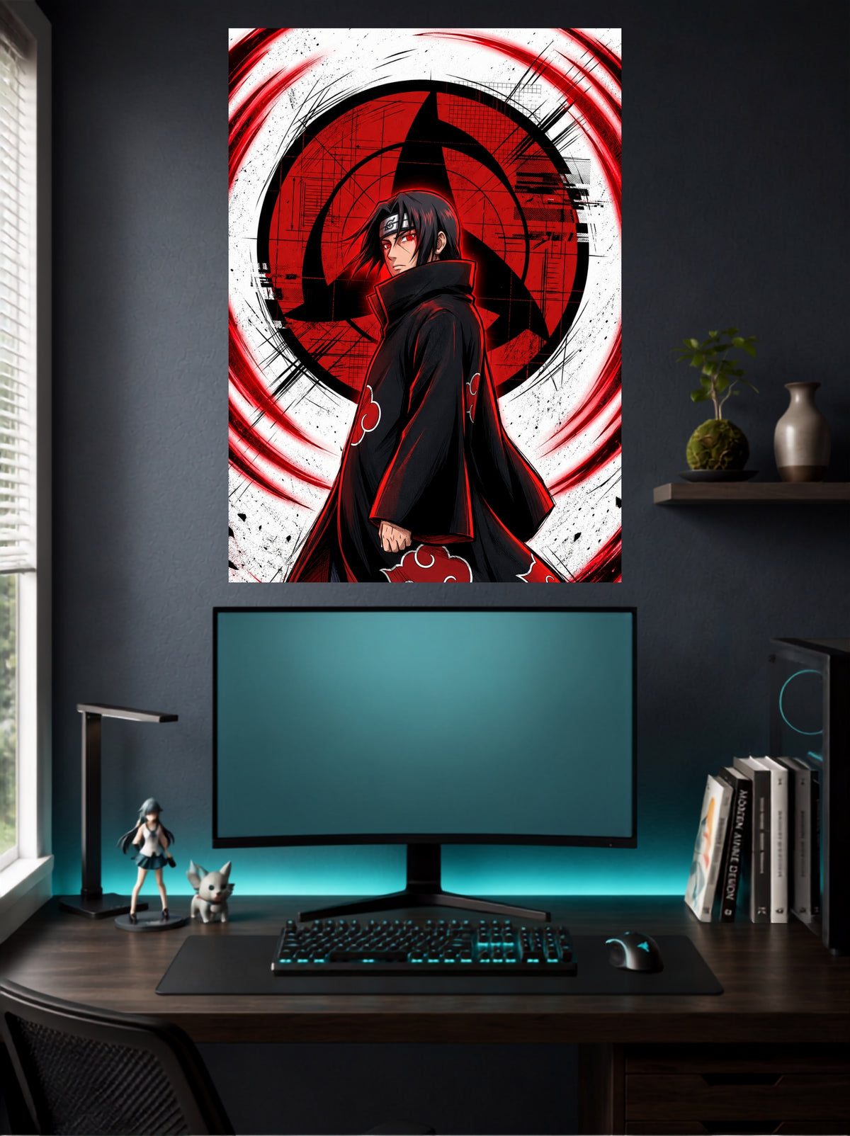 Itachi Uchiha Sharingan | Naruto Akatsuki Anime Wall Poster | 1 Poster