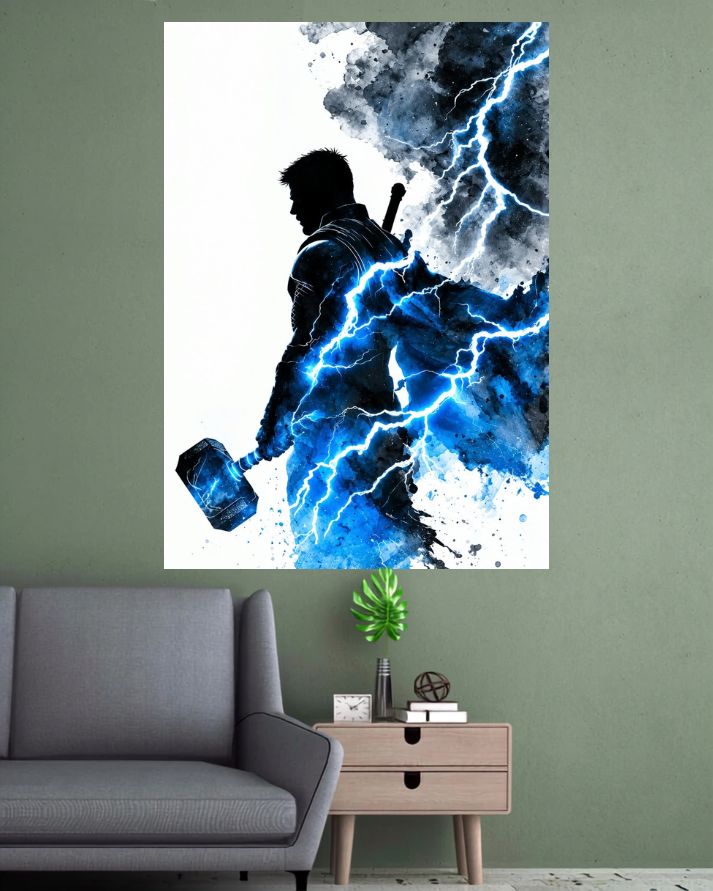 Thor Lightning | Superhero Movie Wall Poster | 1 Poster