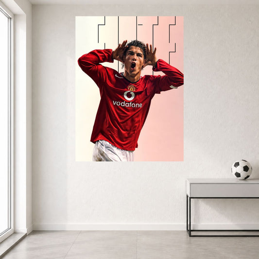 Ronaldo Iconic Celebration | Football Legend Wall Poster | 1 Poster