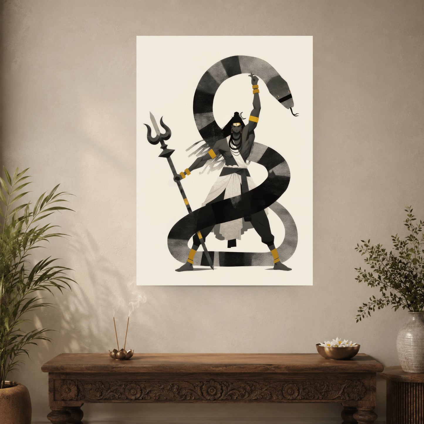 Mahadev with Vasuki Wall Poster | 1 Poster