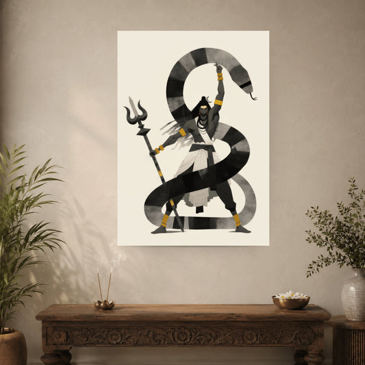 Mahadev with Vasuki Wall Poster | 1 Poster