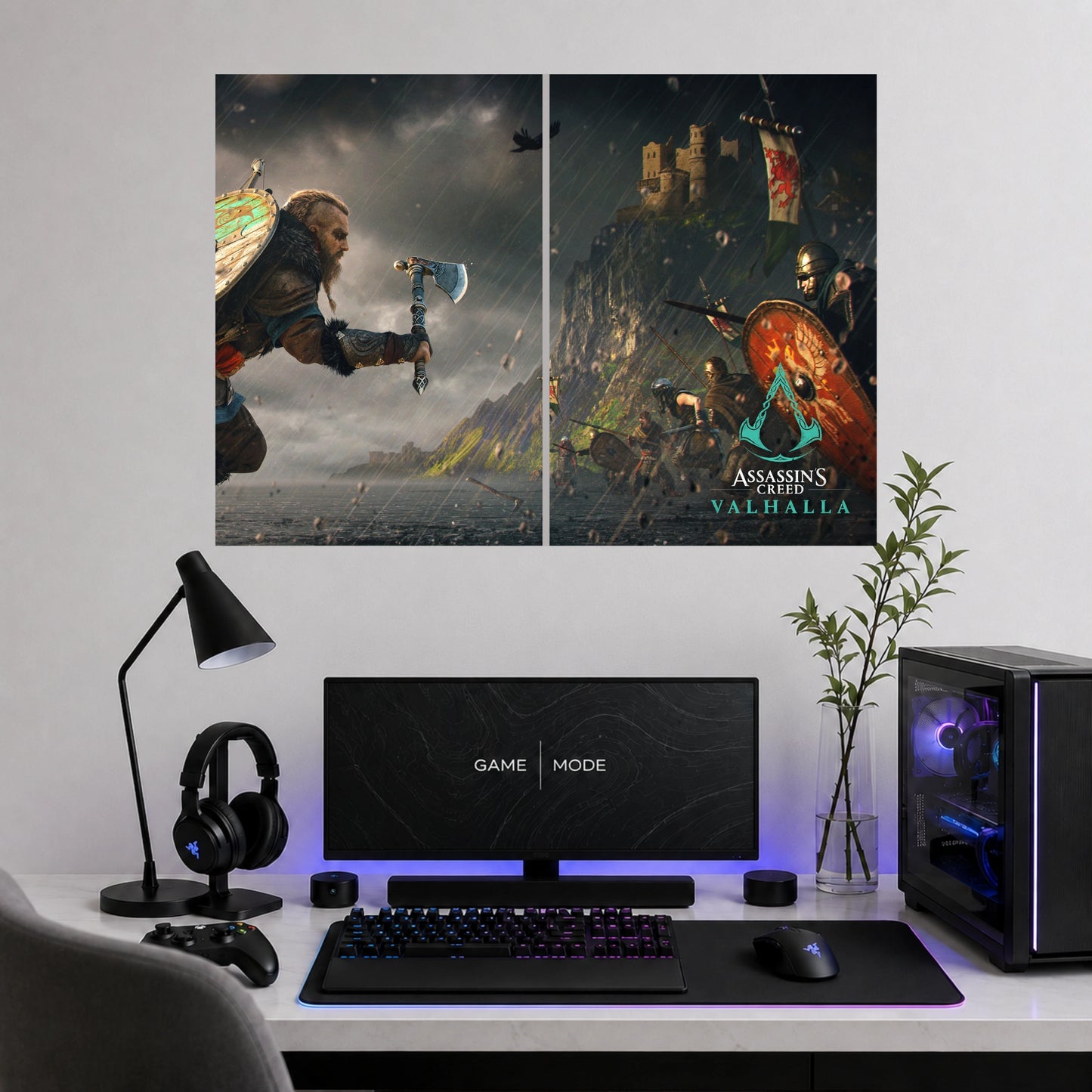Assassin's Creed Valhalla Split Wall Art | 2 Poster  | MynPoster