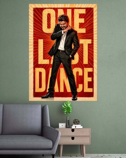 One Last Dance | Thalapathy Vijay Wall Poster | 1 Poster