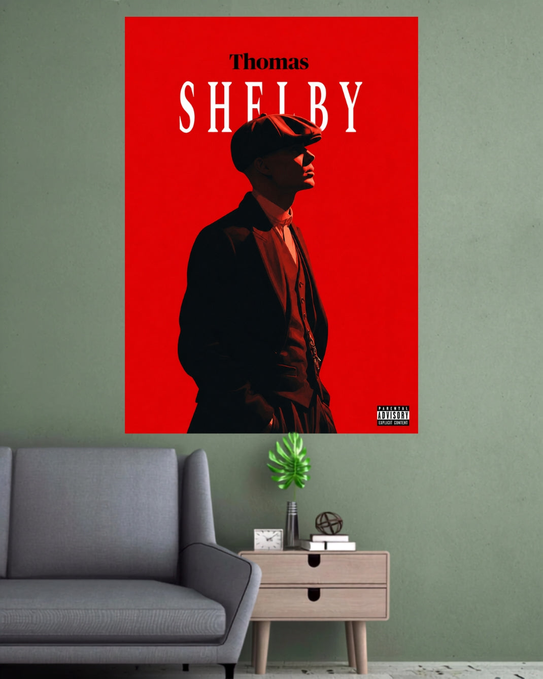 Thomas Shelby | Peaky Blinders Red Aesthetic Wall Poster | 1 Poster