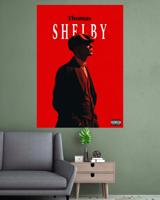 Thomas Shelby | Peaky Blinders Red Aesthetic Wall Poster | 1 Poster