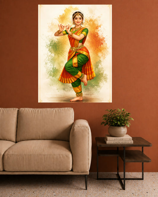 Bharatanatyam | Classical Dance Wall Poster | 1 Poster