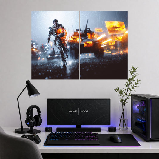 Battlefield 4 Wall Art | 2 Split Poster