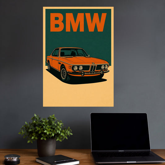 BMW Classic | Vintage Car Wall Poster | 1 Poster