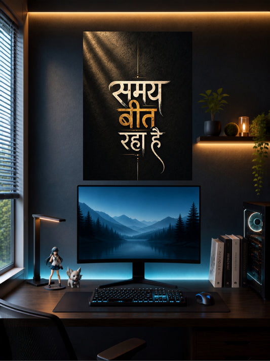 Samay Beet Raha Hai | Motivational Wall Poster | 1 Poster