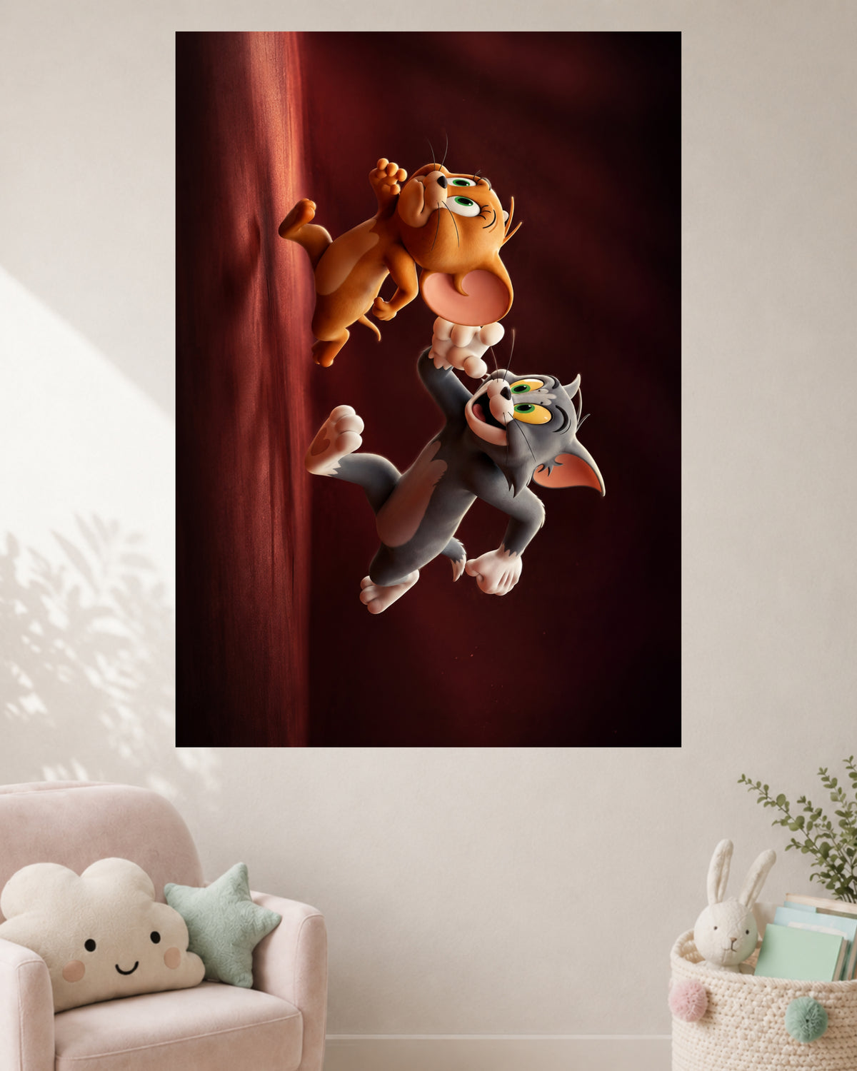 Tom & Jerry Funny Chase | Kids Cartoon Wall Poster | 1 Poster