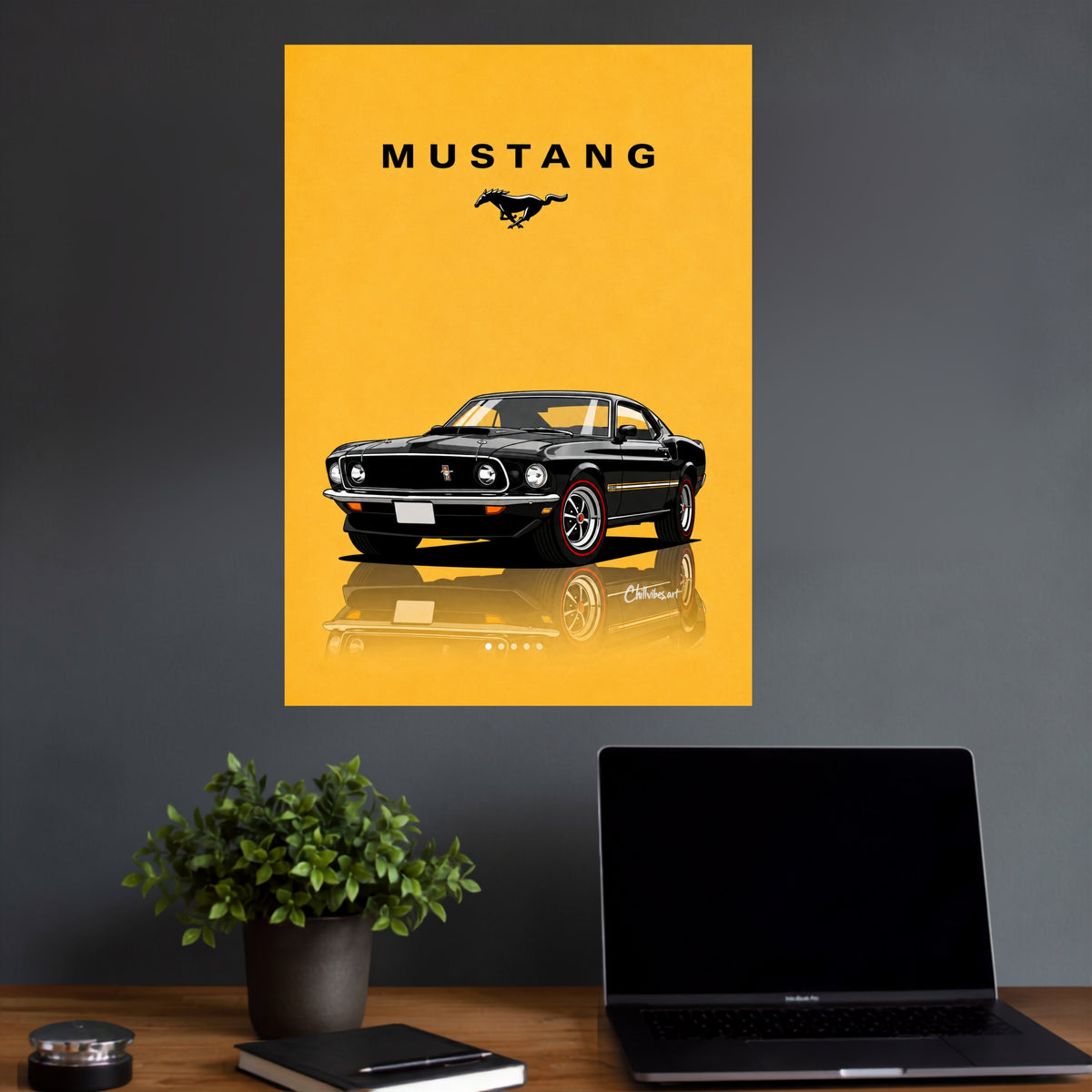 Ford Mustang | Classic Muscle Car Wall Poster | 1 Poster