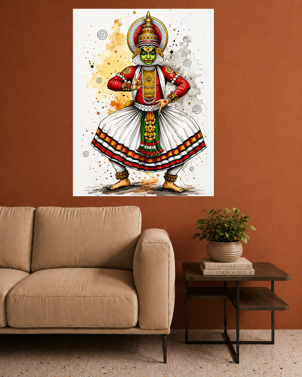 Kathakali Dancer | Kerala Classical Dance Wall Poster | 1 Poster