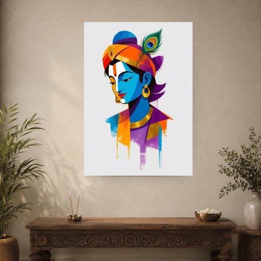 Krishna | Abstract Wall Poster | 1 Poster