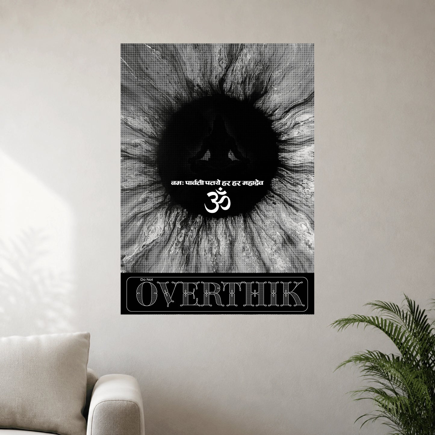 Overthink Meditation Wall Poster | 1 Poster