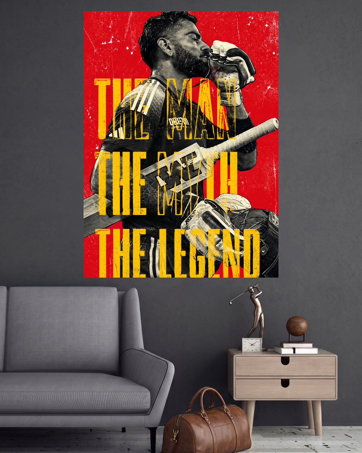 Virat Kohli | The Man The Myth The Legend | Indian Cricket Wall Poster | 1 Poster