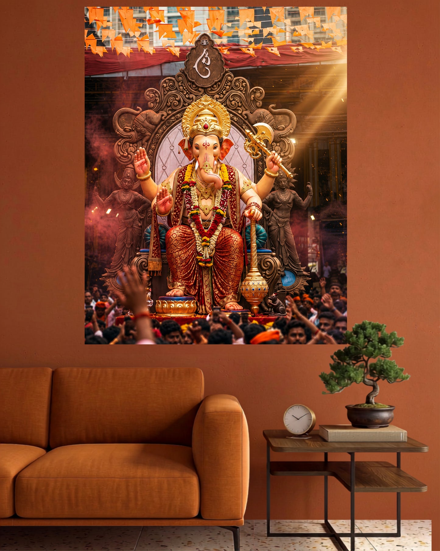 Ganpati Bappa Darbar | Divine Ganesha Wall Poster | 1 Poster