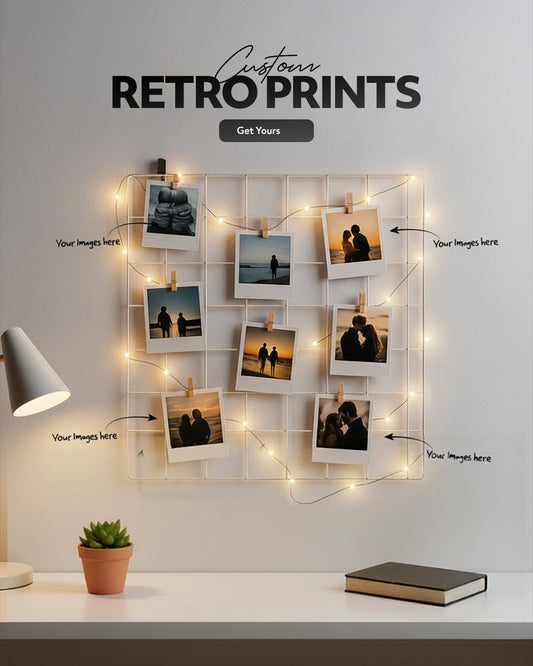 Custom Retro Prints | Upload Your Own Photos | Personalized Polaroid Style Photo Prints
