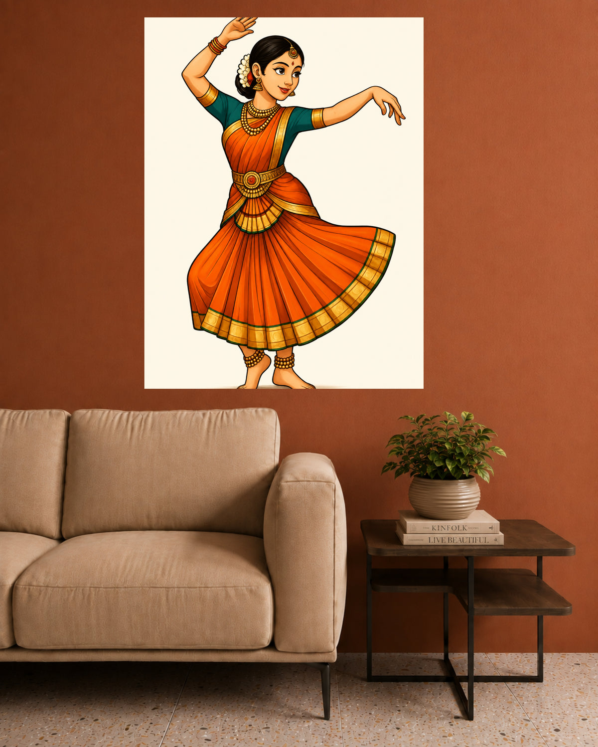 Bharatanatyam Dancer | Indian Classical Dance Wall Poster | 1 Poster