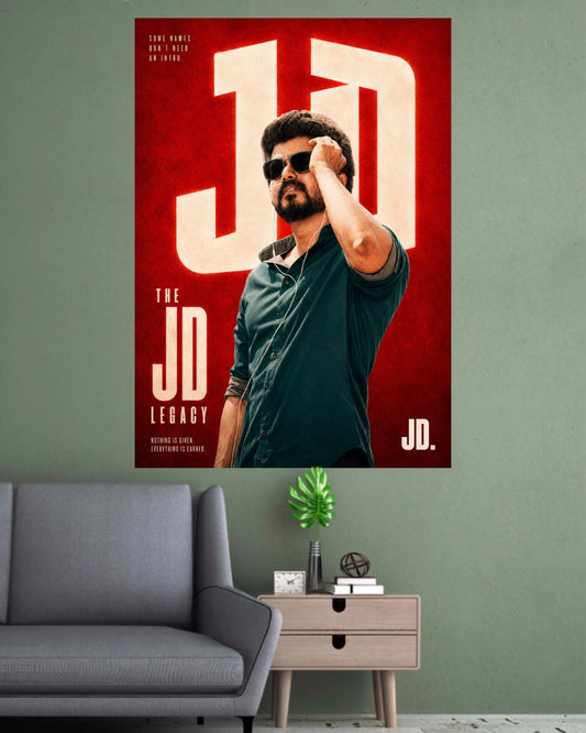 Thalapathy Vijay | JD Legacy Master Wall Poster | 1 Poster