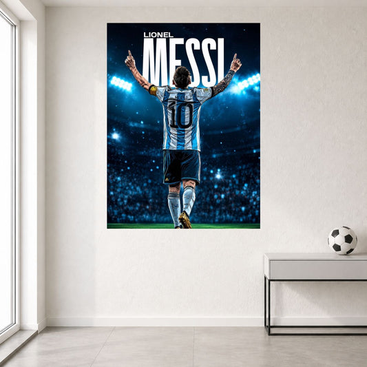 Lionel Messi 10 | Argentina Football Wall Poster | 1 Poster