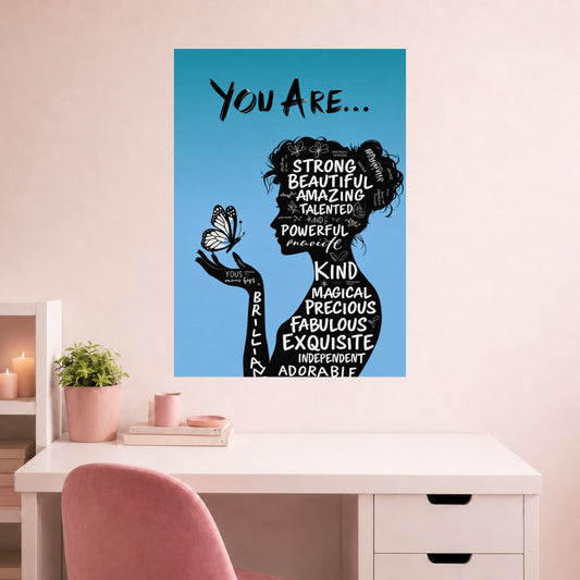 You Are Strong Beautiful Amazing | Inspirational Wall Poster | 1 Poster