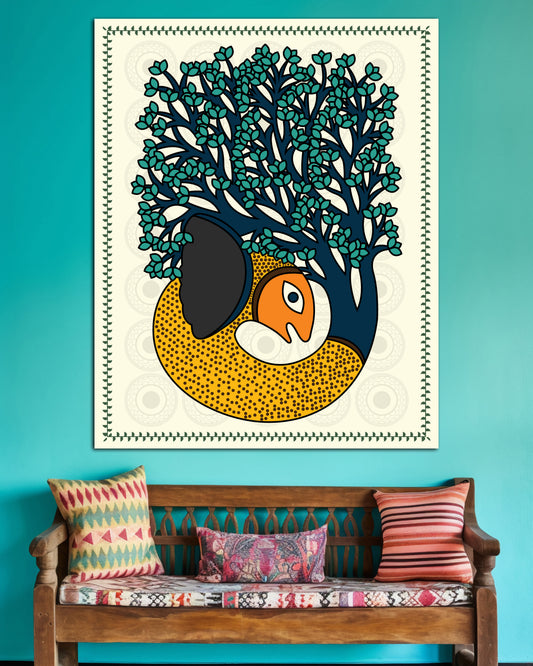 Tree of Life Folk Art Wall Poster | 1 Poster