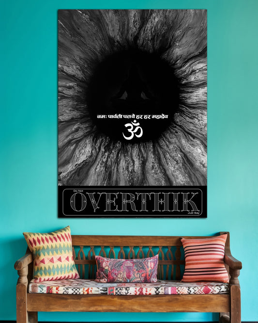 Overthink Meditation Wall Poster | 1 Poster