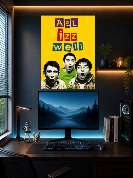 All Izz Well | 3 Idiots Wall Poster | 1 Poster
