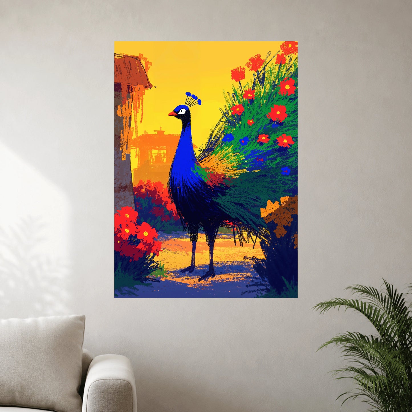 Peacock Garden Wall Poster | 1 Poster