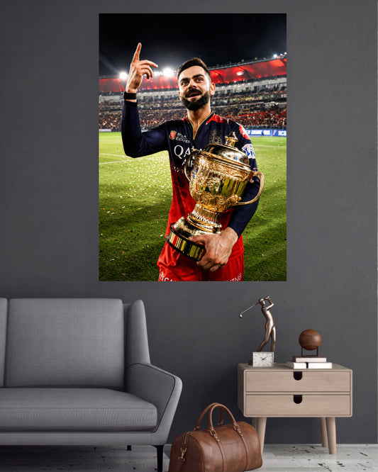 Virat Kohli | RCB Champion Wall Poster | 1 Poster