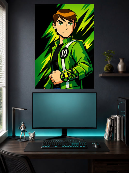 Ben 10 Omniverse | Omnitrix Hero Cartoon Wall Poster | 1 Poster