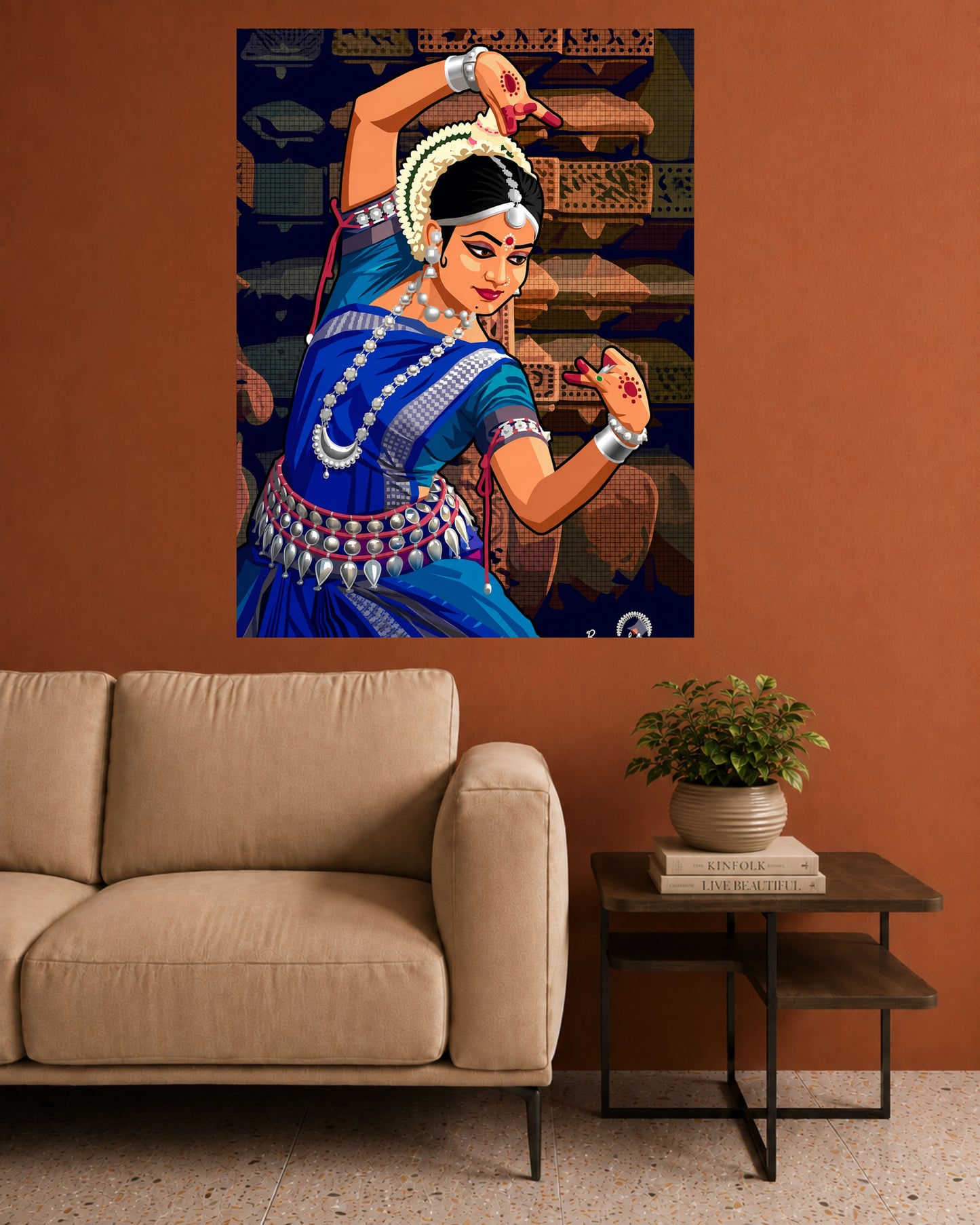 Bharatanatyam Dancer | Indian Classical Dance Wall Poster | 1 Poster