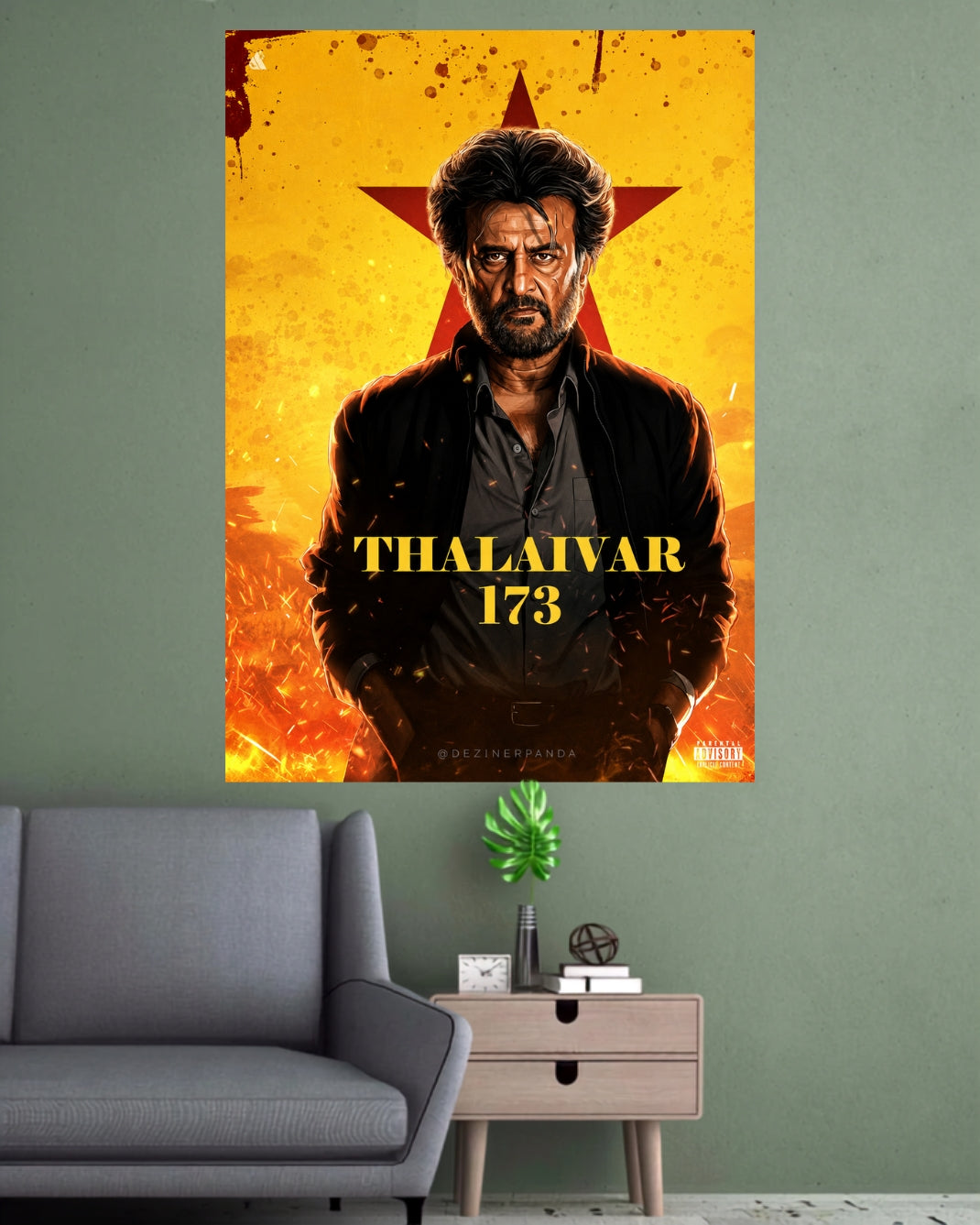 Rajinikanth | Thalaivar 173 Cinematic Wall Poster | 1 Poster