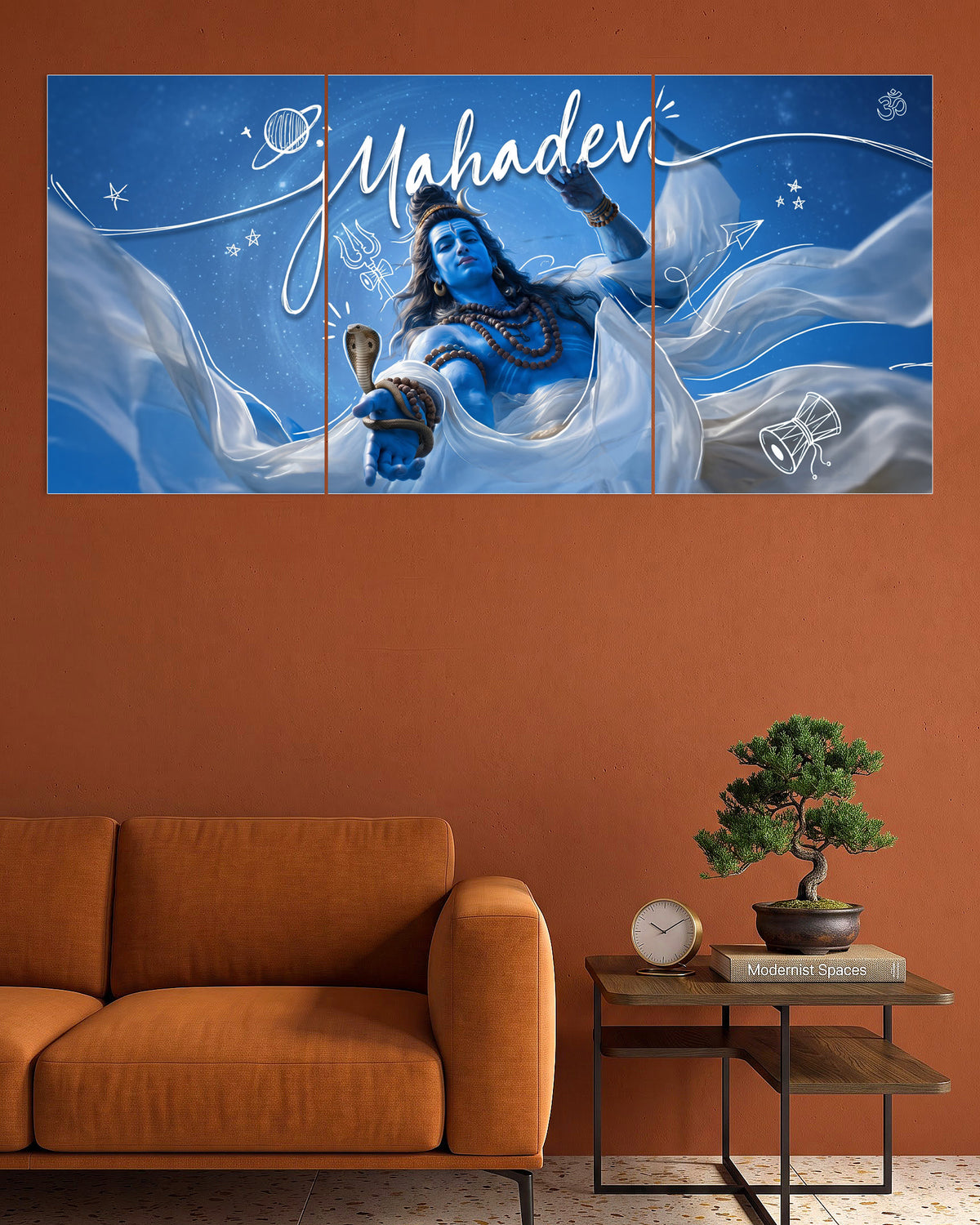 Mahadev | Lord Shiva Celestial Art Poster | 3 Poster
