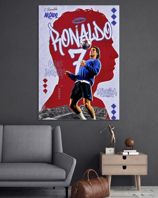 Ronaldo 7 | Cristiano Ronaldo | Football Wall Poster | 1 Poster