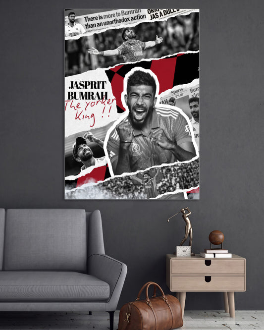 Jasprit Bumrah | Cricket Wall Poster | 1 Poster